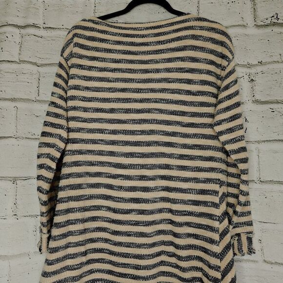 Soft Surroundings Women's Sweater Striped Marina Pullover Nautical Medium - Picture 4 of 11